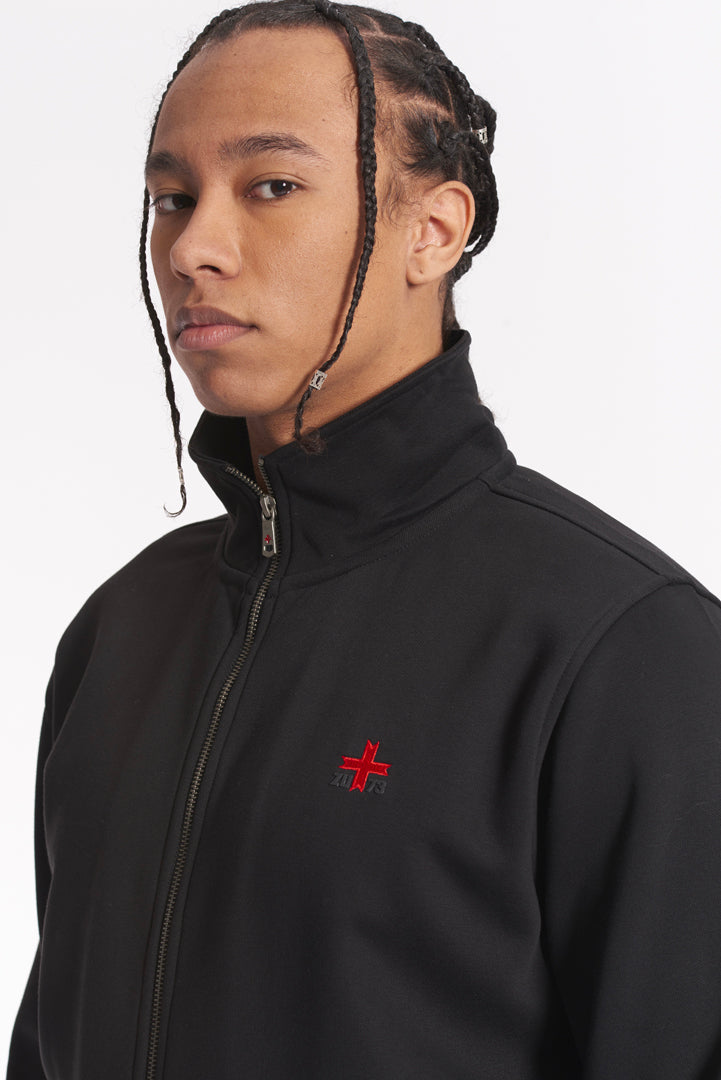 Felpa con zip e collo alto "Zu Seventy Three"