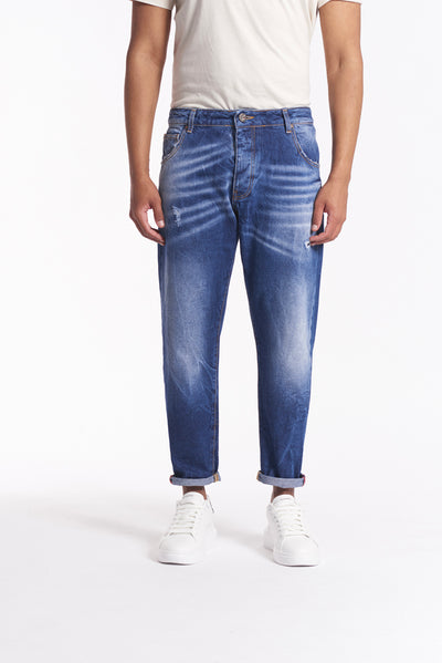 Carrot Jeans - Medium Blue