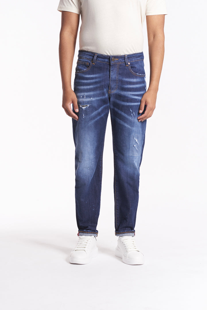 Slim Fit Jeans - Dark Blue "Urban Casual"