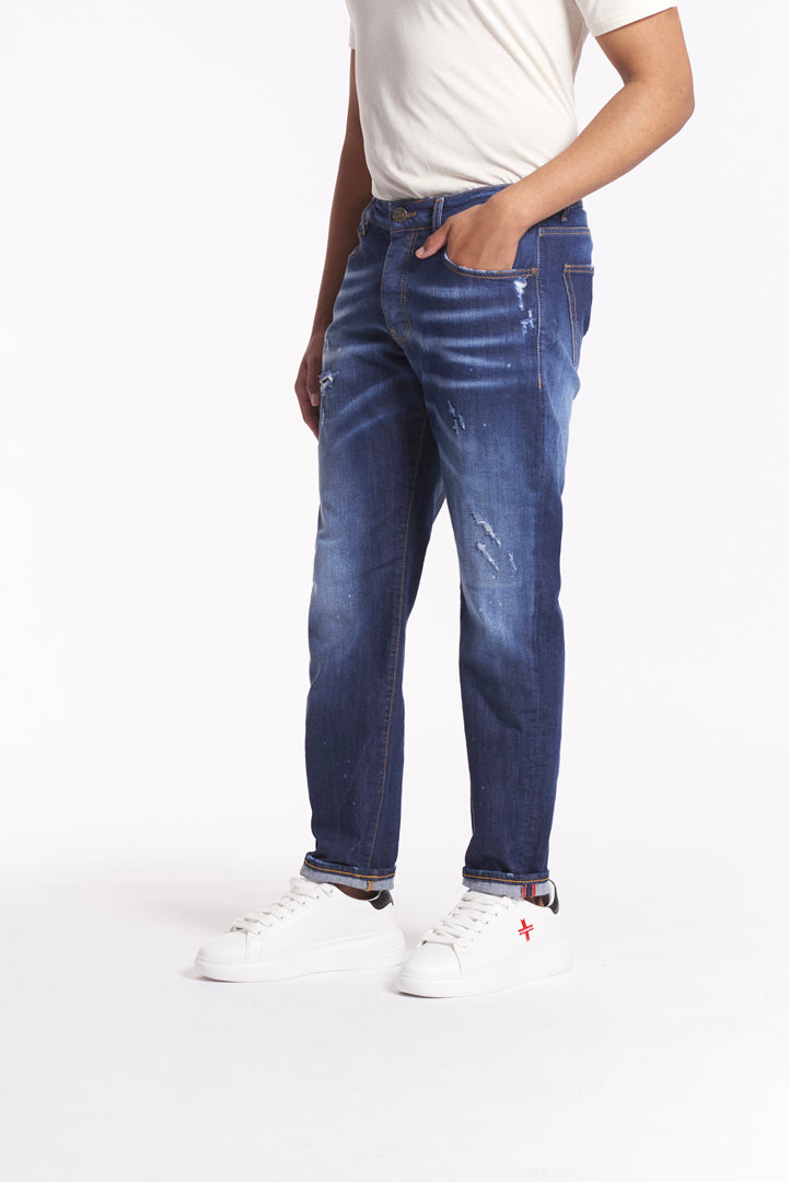 Slim Fit Jeans - Dark Blue "Urban Casual"