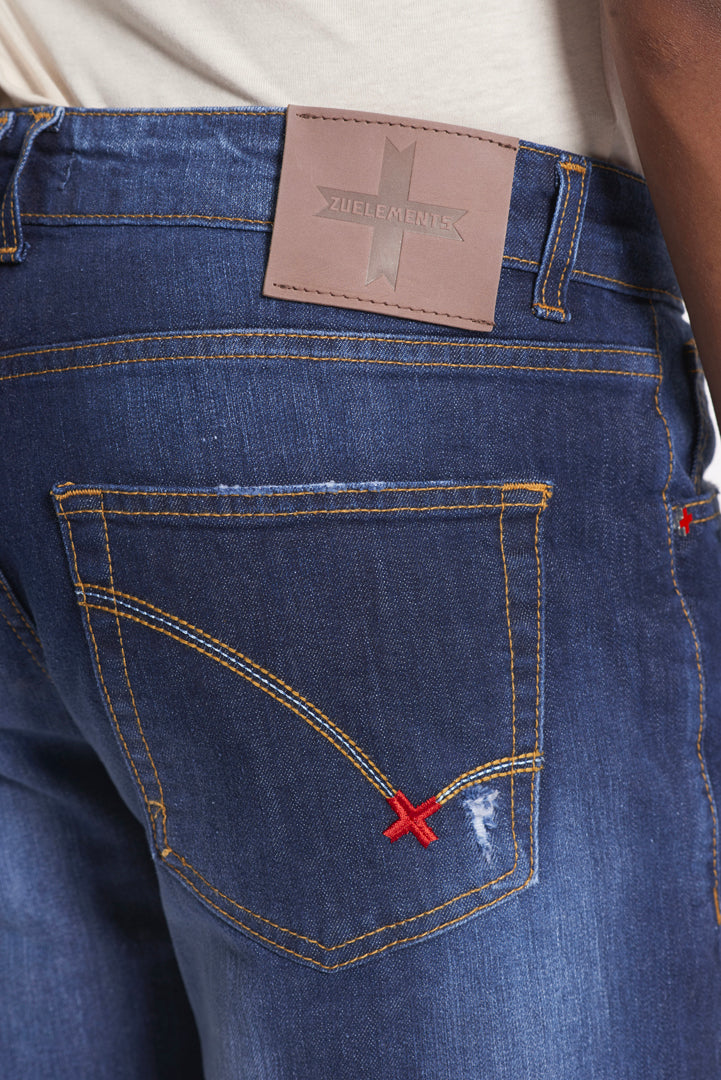 Slim Fit Jeans - Dark Blue "Urban Casual"