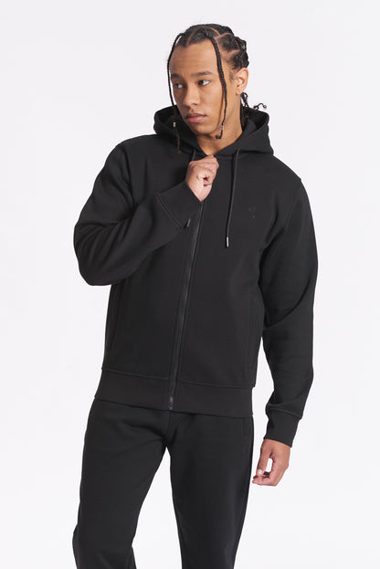 Felpa con Zip e Cappuccio Lucid