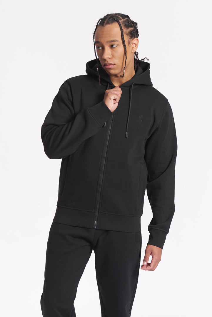 Felpa con Zip e Cappuccio Lucid