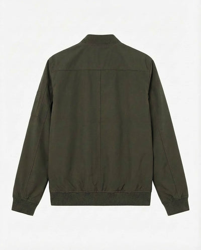 Bomber aviatore in twill con tasche a pattina