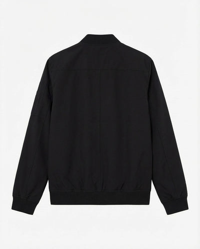 Bomber aviatore in twill con tasche a pattina