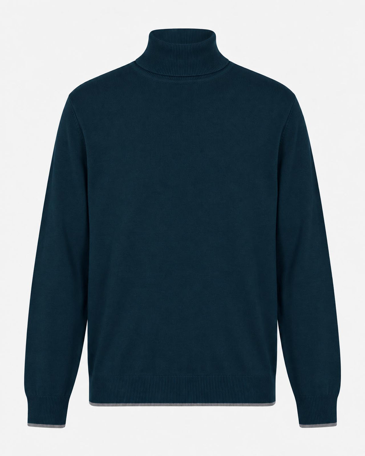 Maglia Collo alto con finiture a coste