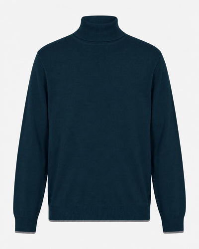 Maglia Collo alto con finiture a coste