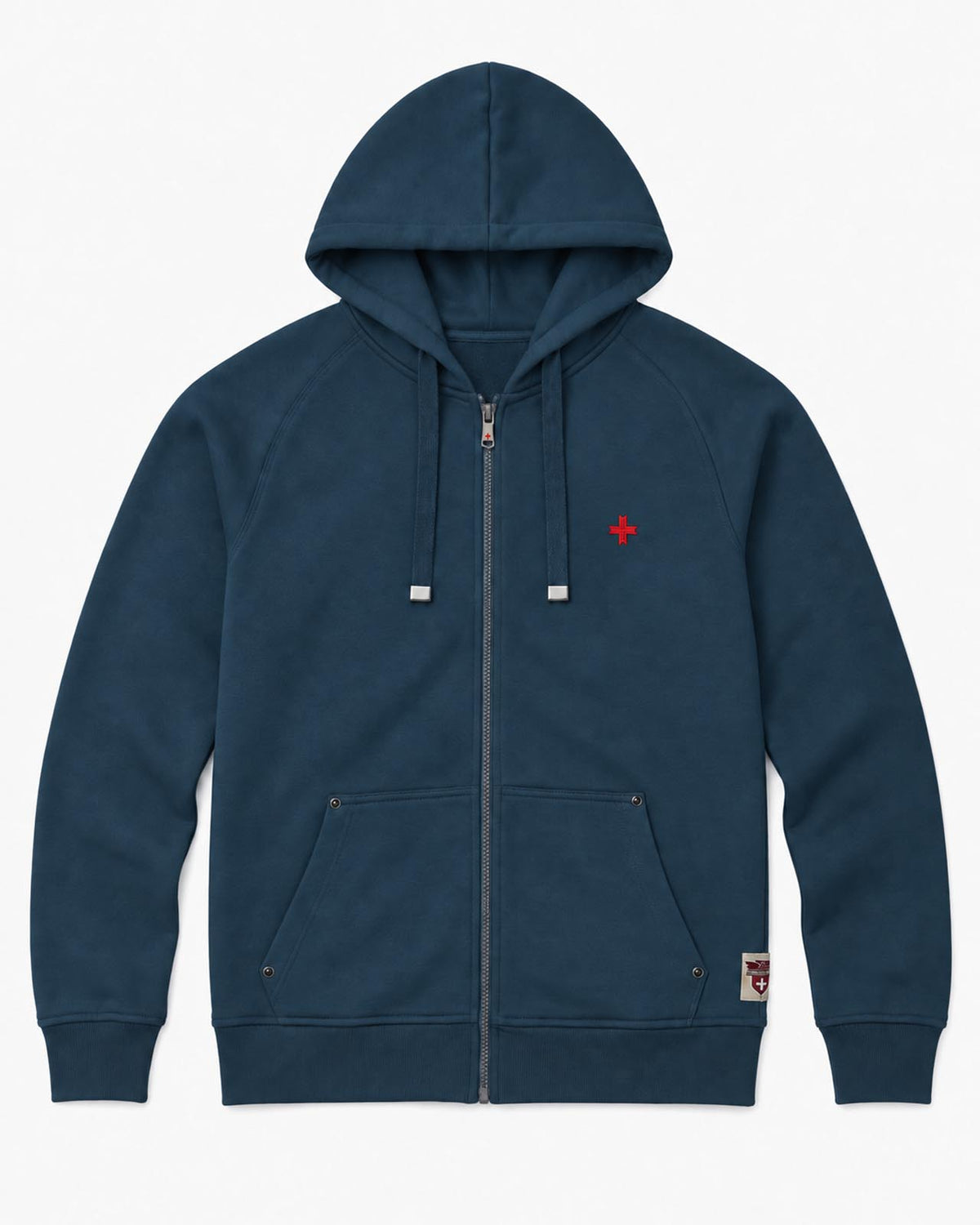 Felpa Carbon con cappuccio e zip