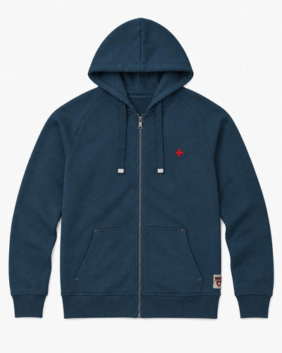 Felpa Carbon con cappuccio e zip