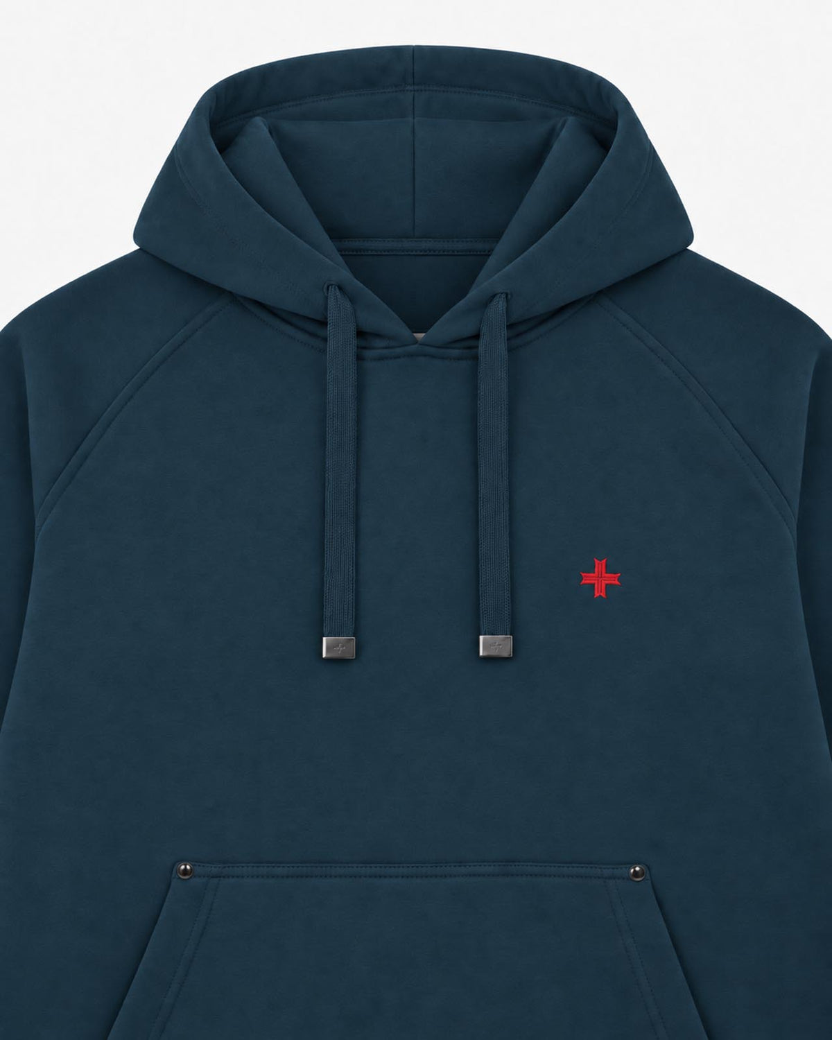 Felpa Carbon con cappuccio e manica raglan