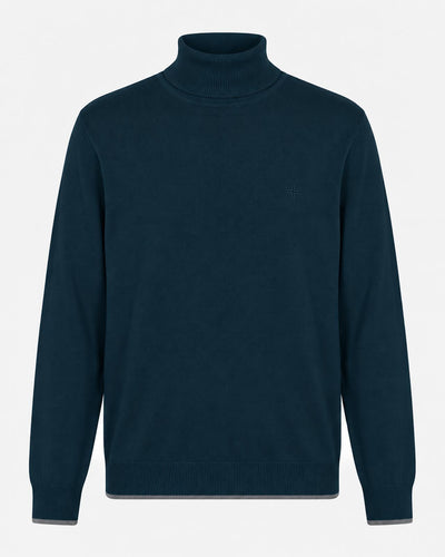 Maglia Collo alto con finiture a coste
