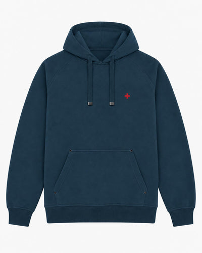 Felpa Carbon con cappuccio e manica raglan