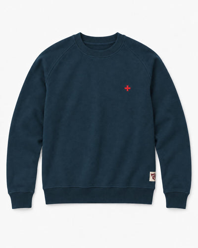 Felpa Carbon girocollo con manica raglan
