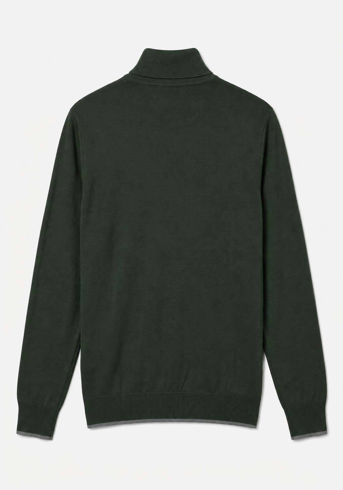 Maglia Collo alto con finiture a coste