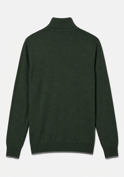 Maglia Collo alto con finiture a coste