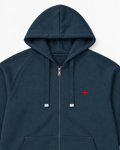 Felpa Carbon con cappuccio e zip