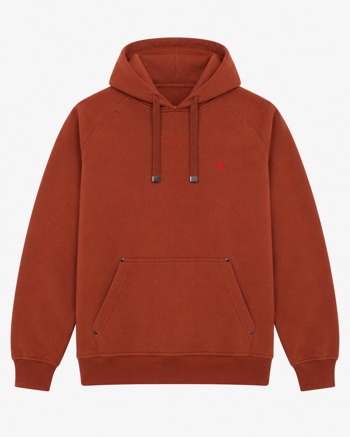 Felpa Carbon con cappuccio e manica raglan