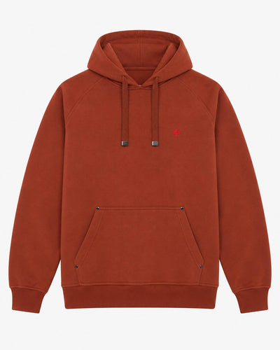 Felpa Carbon con cappuccio e manica raglan