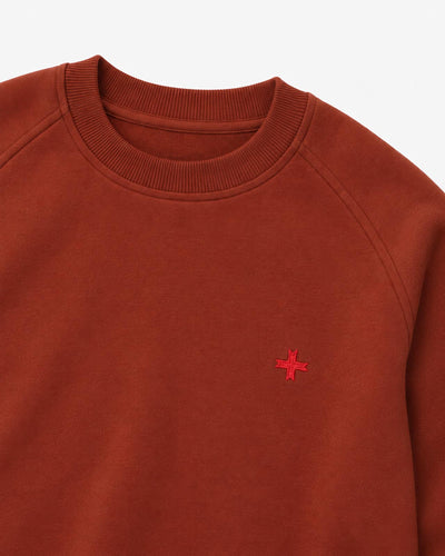 Felpa Carbon girocollo con manica raglan
