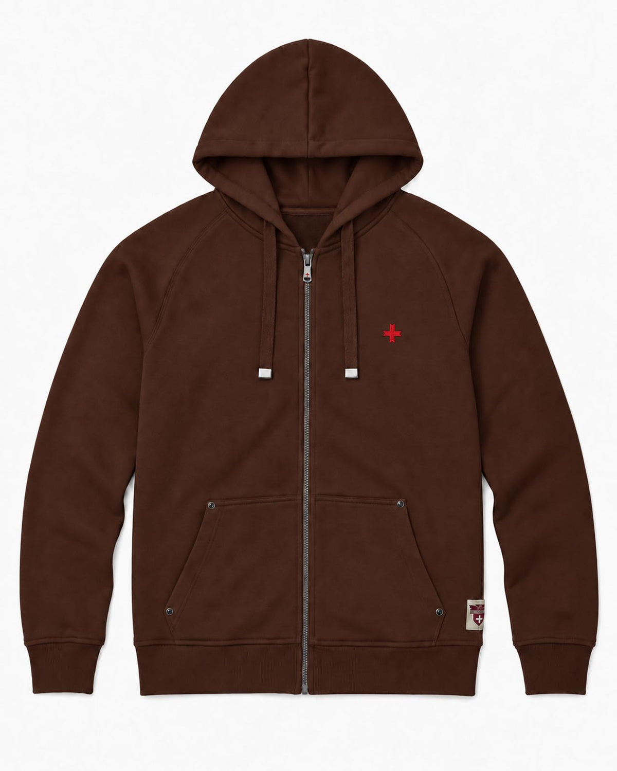 Felpa Carbon con cappuccio e zip