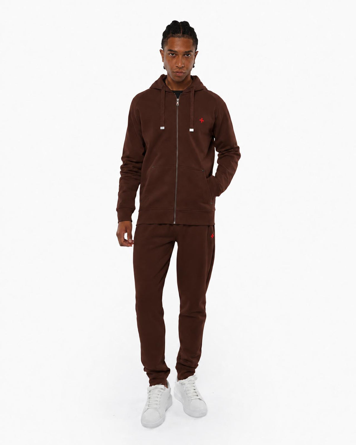 Felpa Carbon con cappuccio e zip