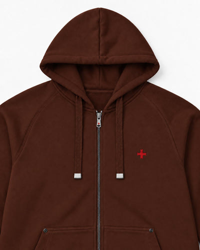 Felpa Carbon con cappuccio e zip