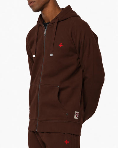Felpa Carbon con cappuccio e zip
