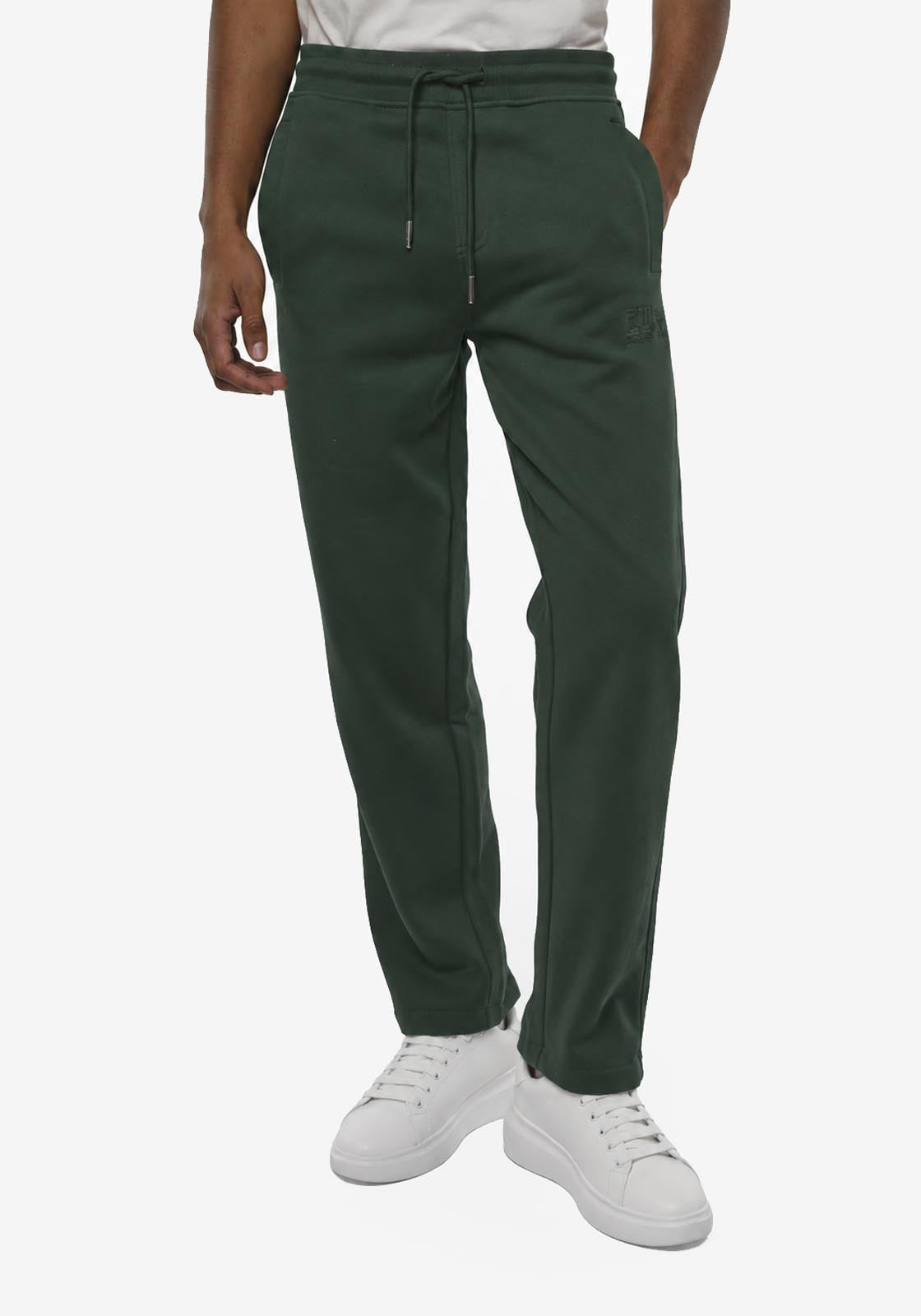 Pantaloni in felpa con ricamo in tono