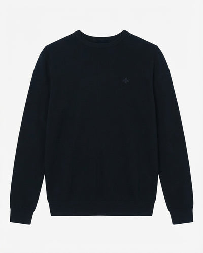 Maglia girocollo con polsini