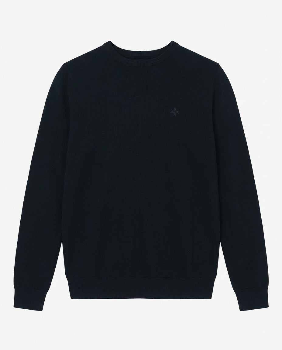 Maglia girocollo con polsini