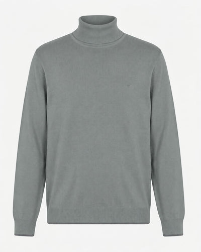 Maglia Collo alto con finiture a coste