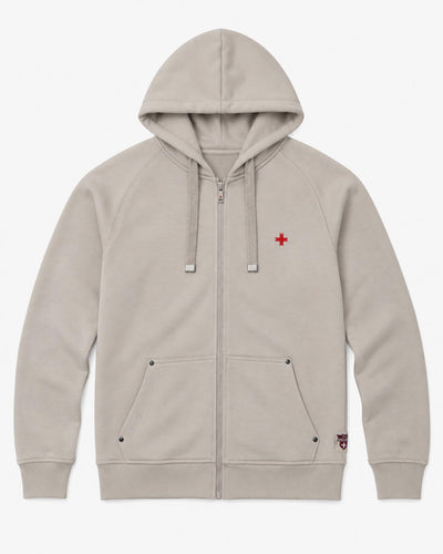 Felpa Carbon con cappuccio e zip