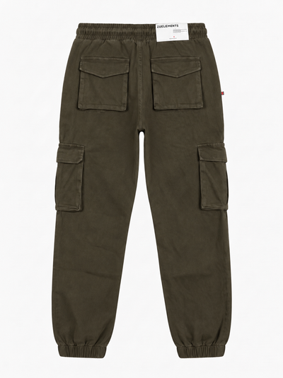 Pantaloni jogger cargo slim fit military