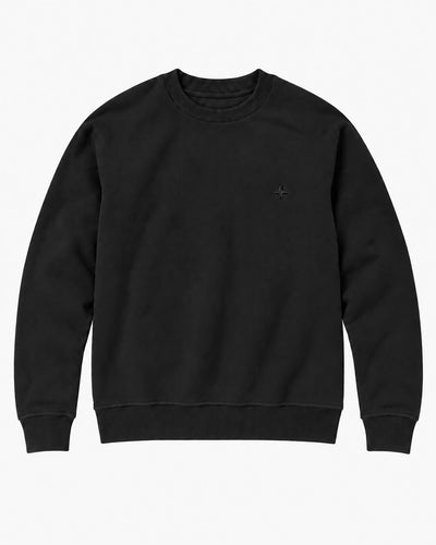 Maglia girocollo in viscosa con logo in tono