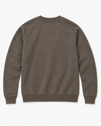Felpa Carbon girocollo con manica raglan