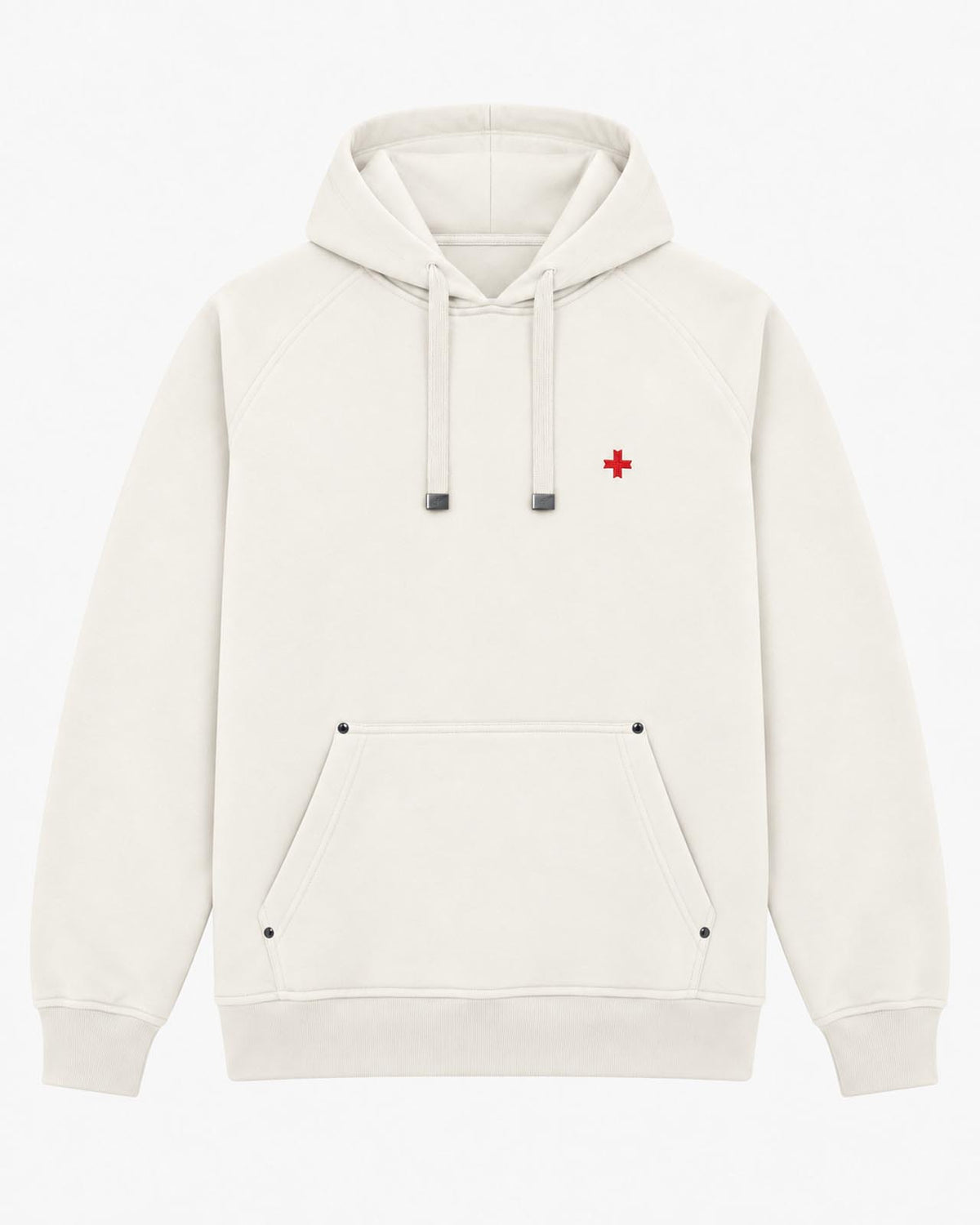 Felpa Carbon con cappuccio e manica raglan