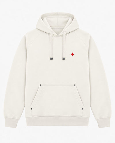 Felpa Carbon con cappuccio e manica raglan