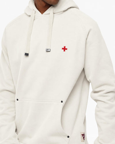 Felpa Carbon con cappuccio e manica raglan