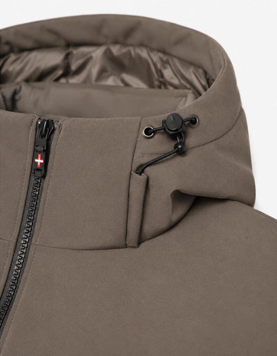 Giubbotto softshell con cappuccio