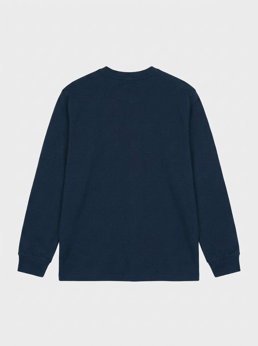 T-shirt a maniche lunghe con logo ricamato