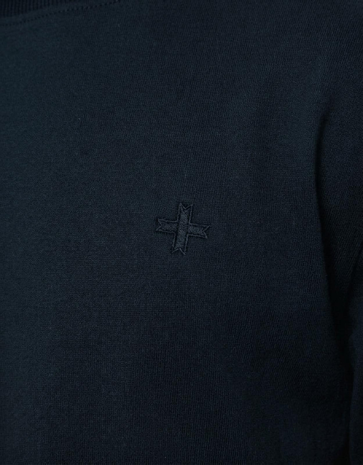 T-shirt a maniche lunghe con logo ricamato