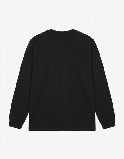 T-shirt a maniche lunghe con logo ricamato