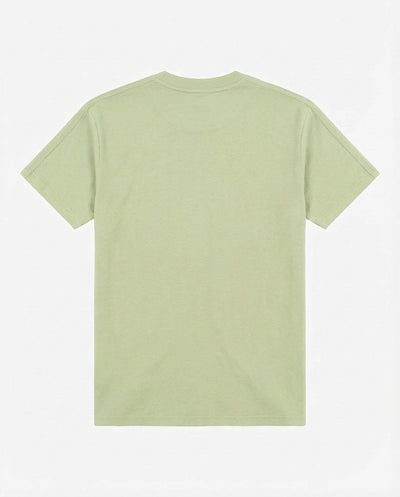 T-shirt girocollo maniche corte, stampa e ricamo frontale, bandina laterale in gross grain