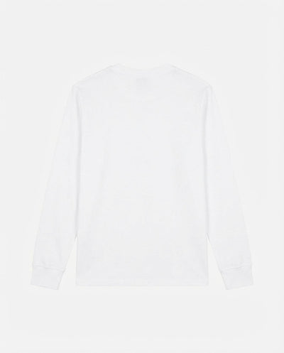 T-shirt manica lunga, logo lato cuore ricamato, collo e polsi a coste