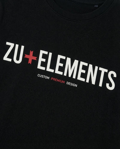 T-shirt manica lunga, logo frontale stampato, collo e polsi a coste