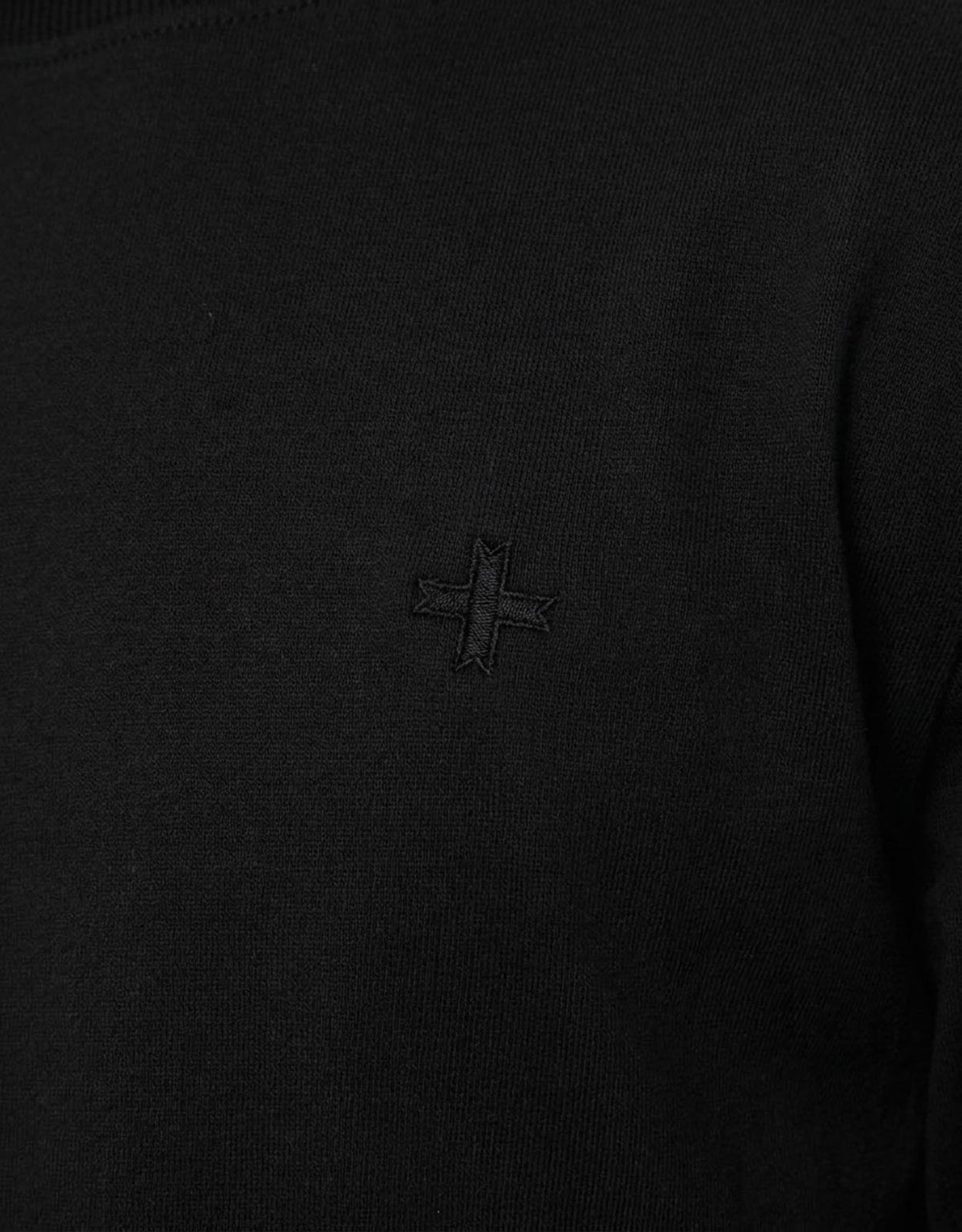 T-shirt a maniche lunghe con logo ricamato