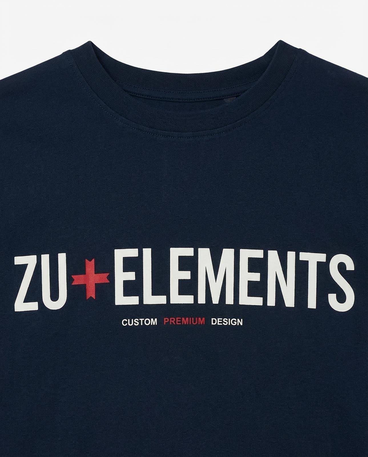 T-shirt manica lunga, logo frontale stampato, collo e polsi a coste