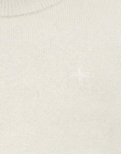 Maglia girocollo con ricamo in tono