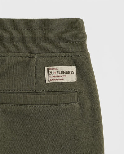 Bermuda in felpa con logo ricamato sul davanti