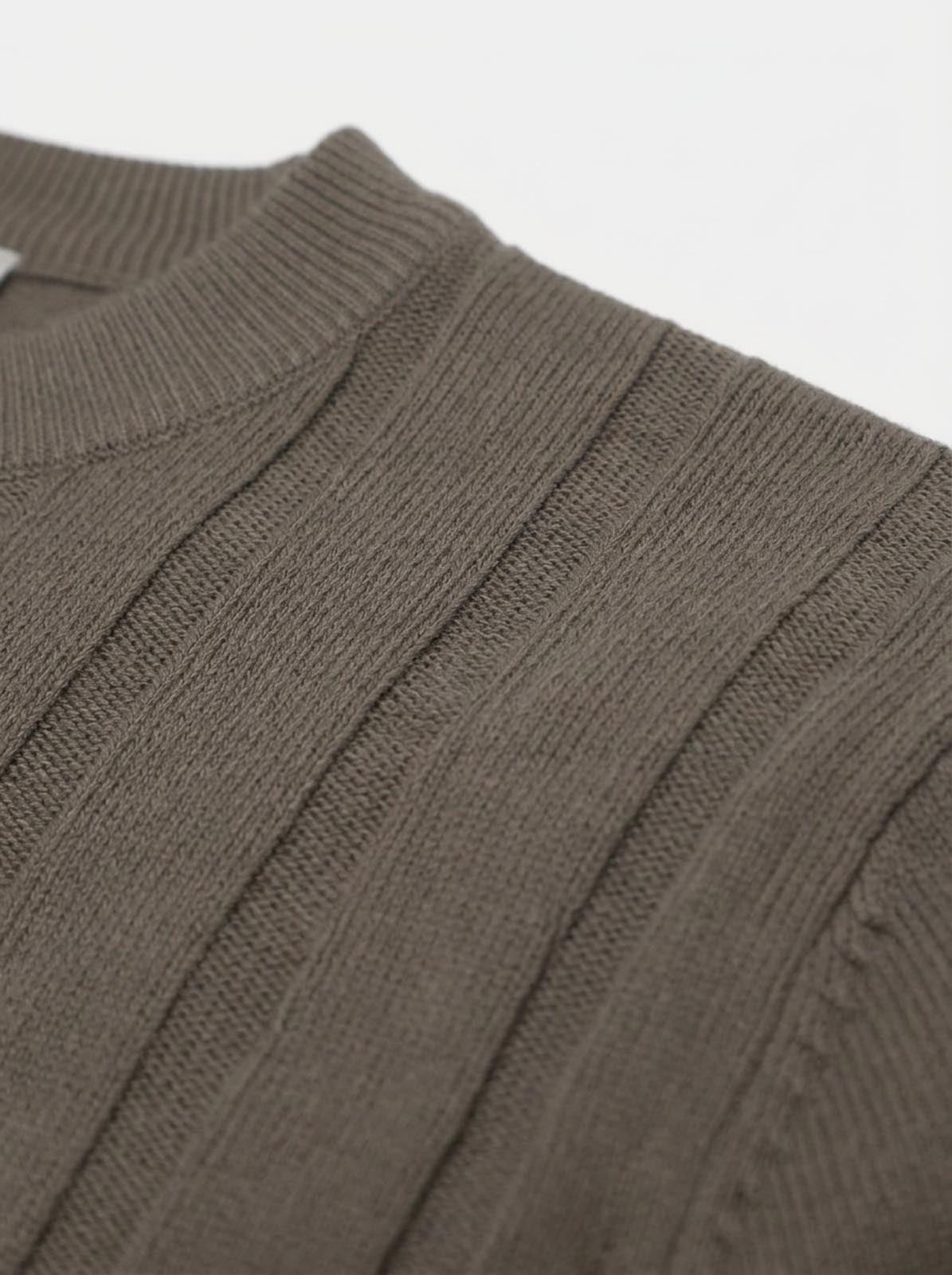 Maglia girocollo a righe in viscosa